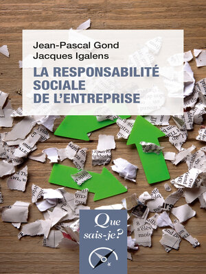 cover image of La Responsabilité sociale de l'entreprise
